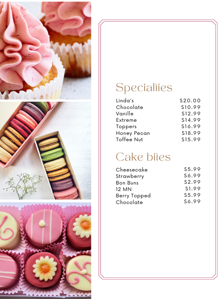 Bakery Menu | PDF