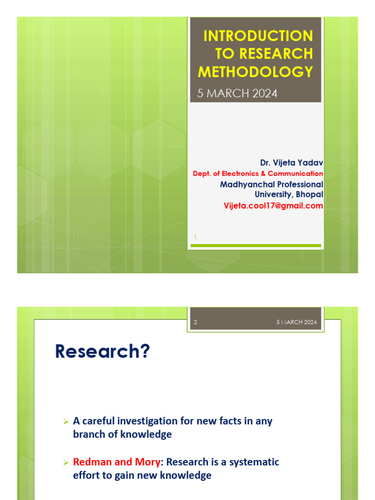 Research Methodology Overview Guide | PDF | Qualitative Research ...