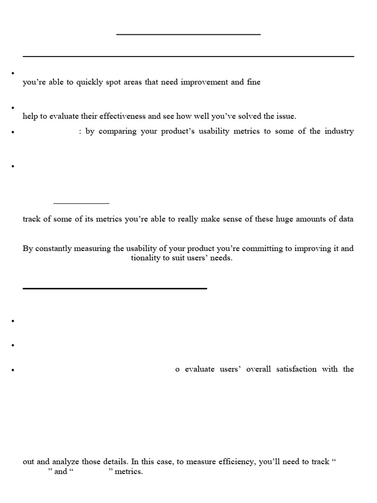 Usability Testing Metrics Explained | PDF | Usability | Performance ...
