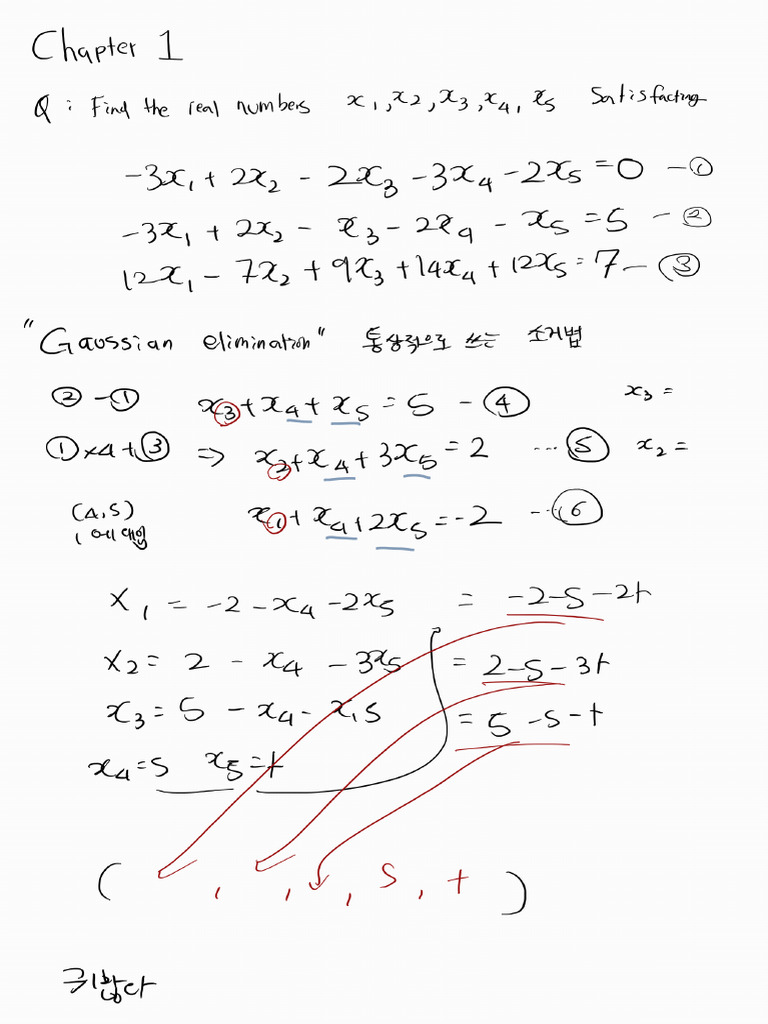 Linear Algebra Note 1 | PDF