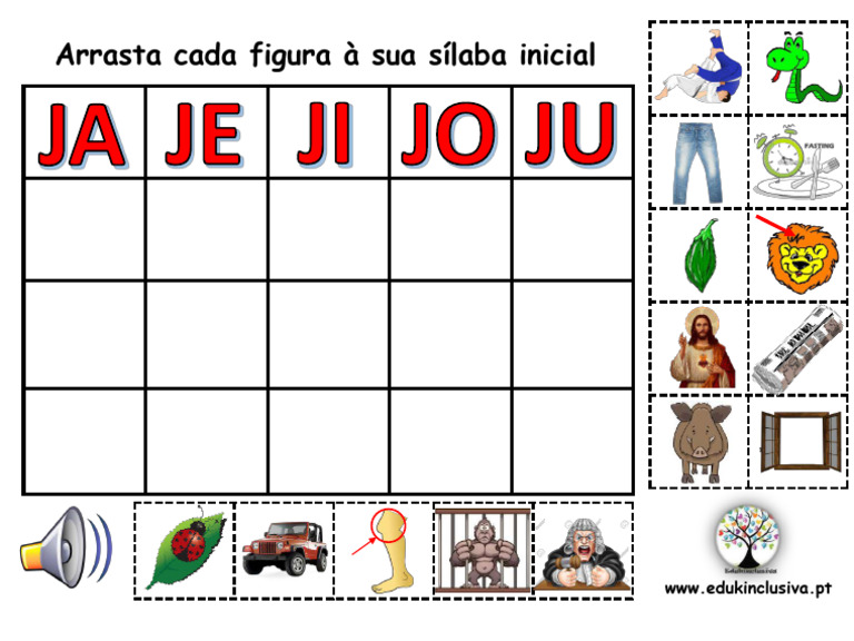Silaba Inicial JA JE JI | PDF