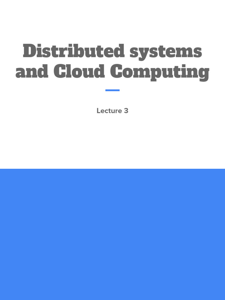 5CS022 Lecture 3 | PDF | Thread (Computing) | Computer Cluster