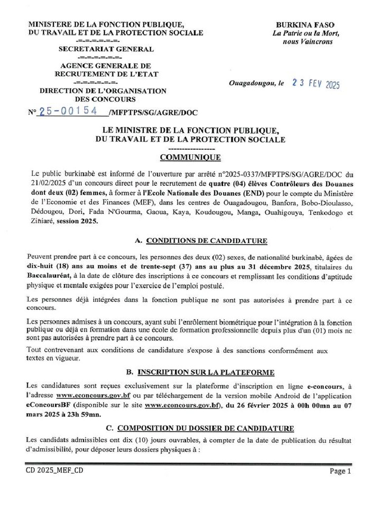 Contrôleur de Douane | PDF