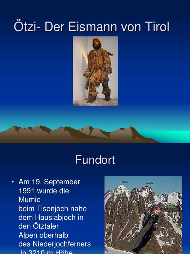 Otzi Der Eismann Von Tirol