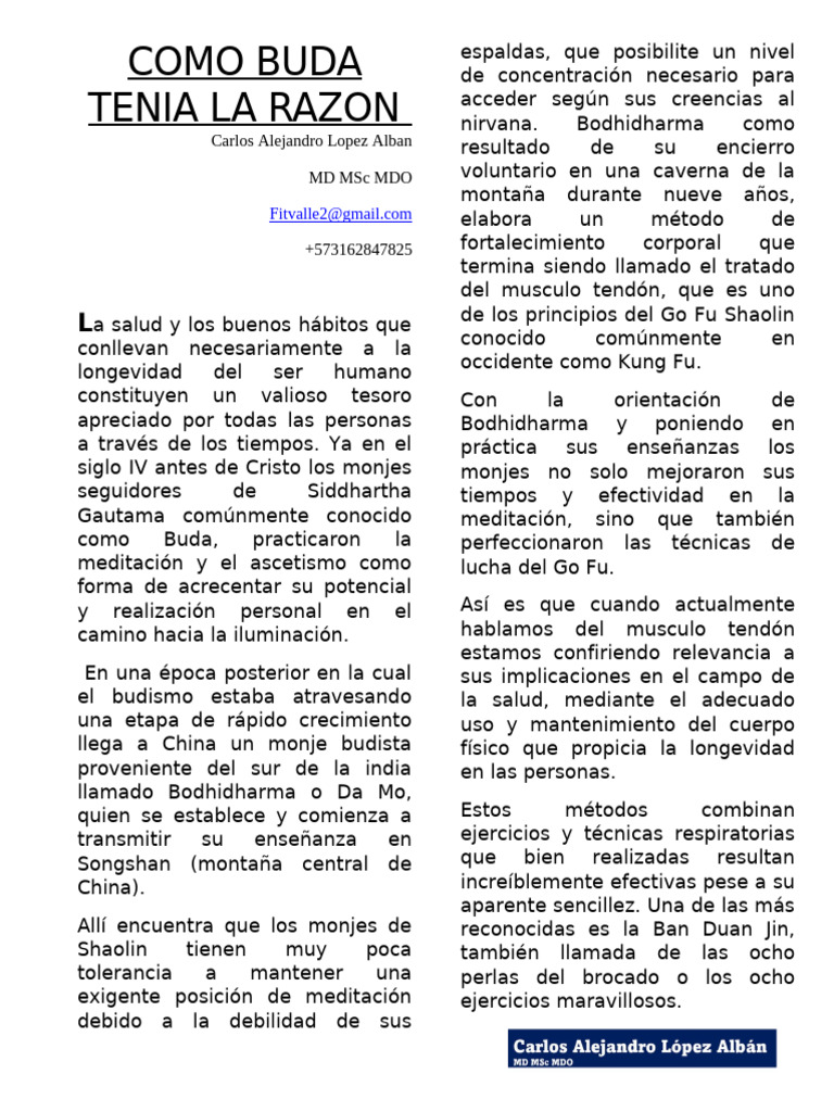 Buda Tenia La Razon 2 | PDF