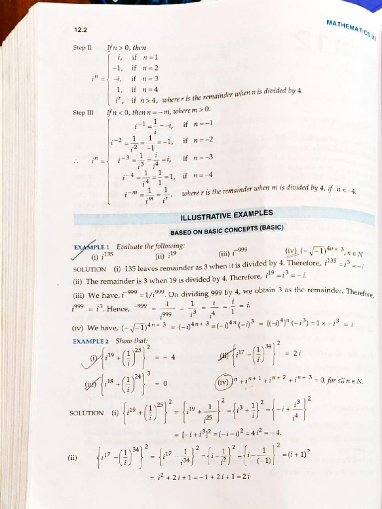 Complex Numbers Class 6 | PDF
