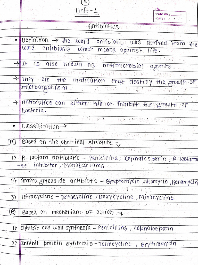 Medicinal Chemistry 3 Unit 1 Notes 1 3 | PDF