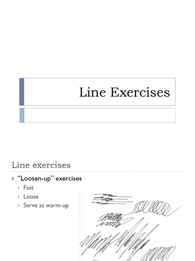 Line Exercises for Drawing Skills | PDF | Circle | Geometric Shapes