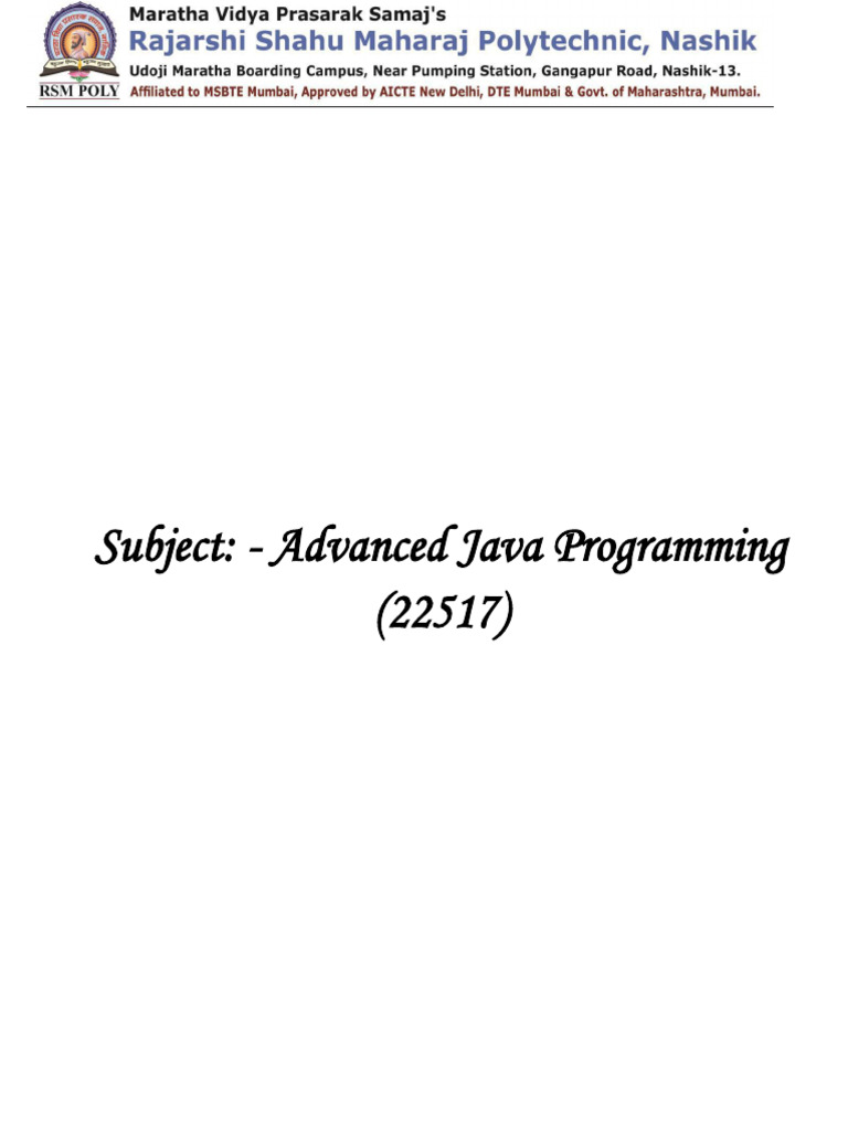 AWT Basics for Advanced Java Programming | PDF | Port (Computer ...