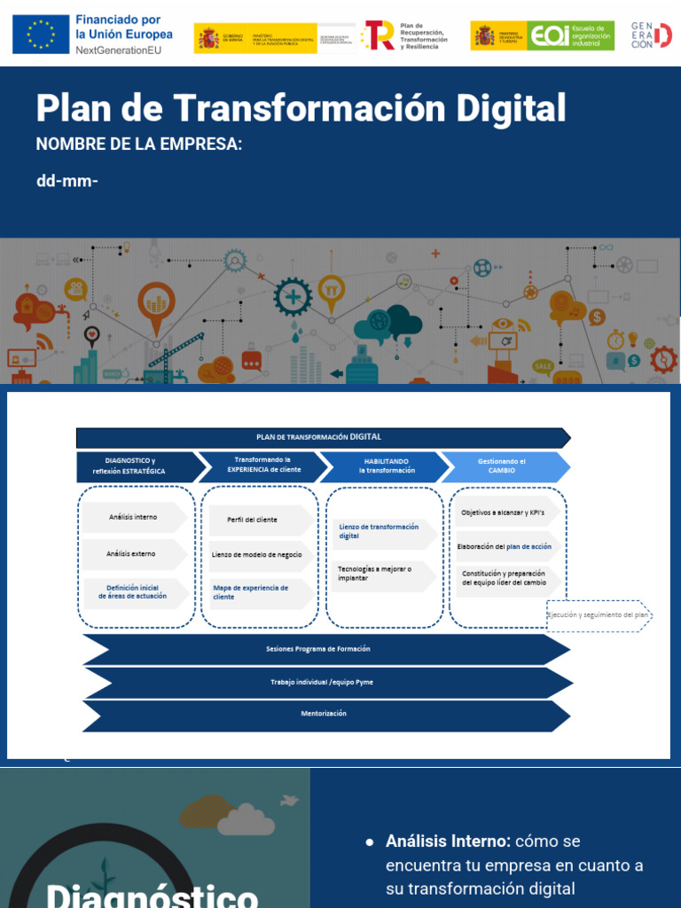 Plan de Transformación Digital MODELO (1) | PDF | Marketing ...