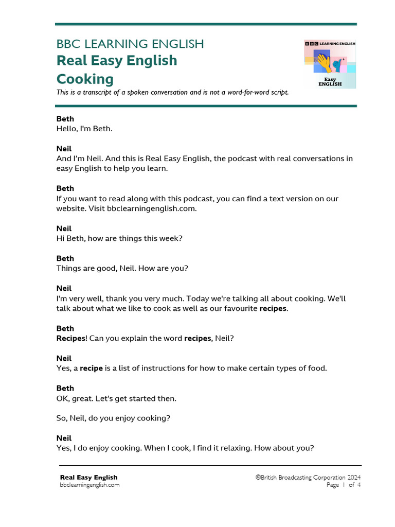 Cooking Tips and Recipes Podcast | PDF | Recipe | Roasting