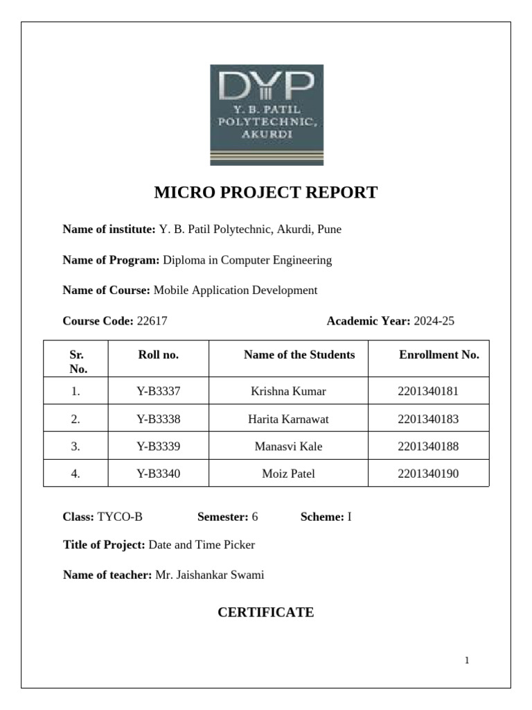 Mobile App Date & Time Picker Project | PDF | User Interface | Mobile App