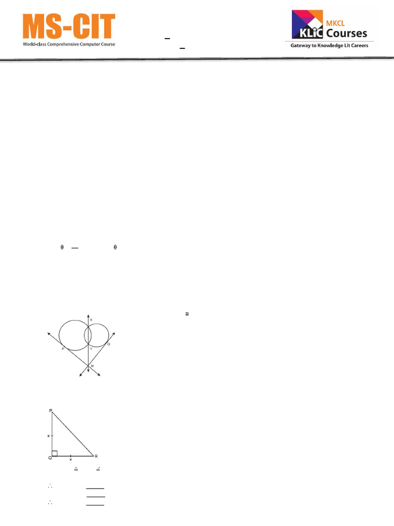 Class 10 Geometry Question Paper | PDF | Circle | Sphere
