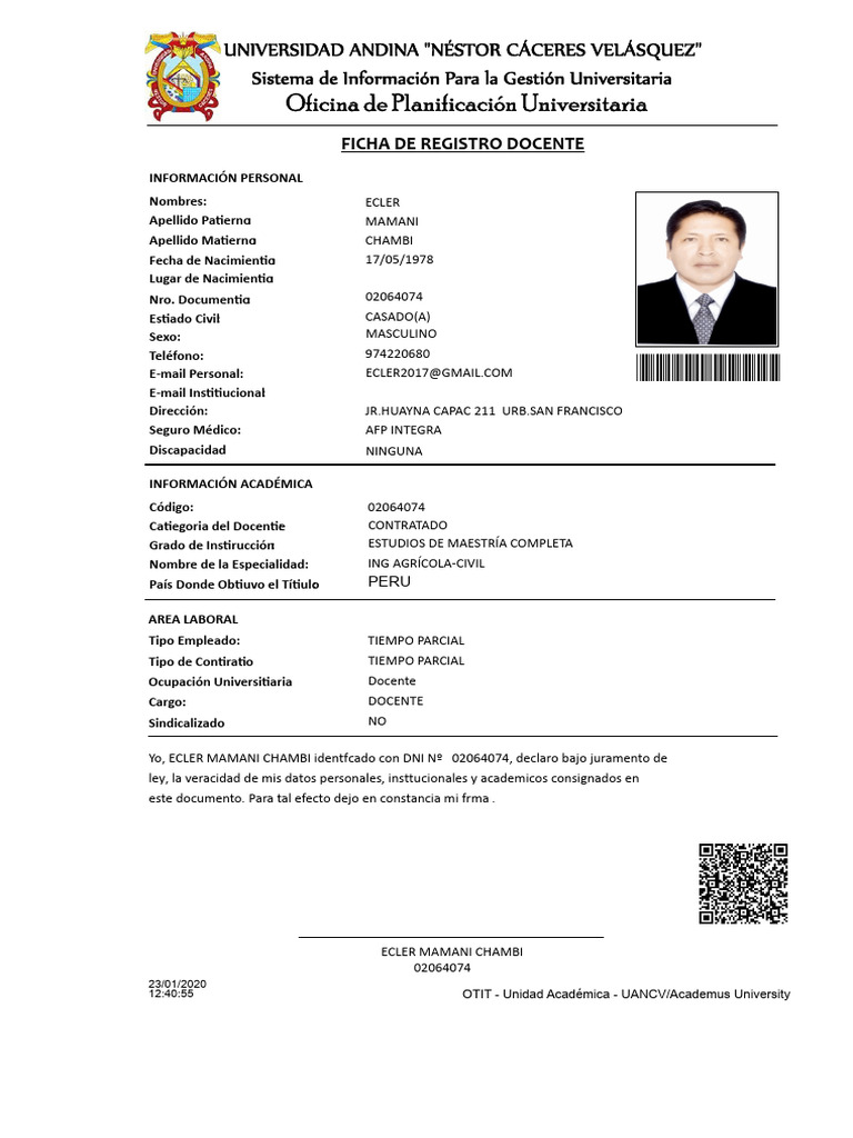 Ficha Sigu 2020 | PDF