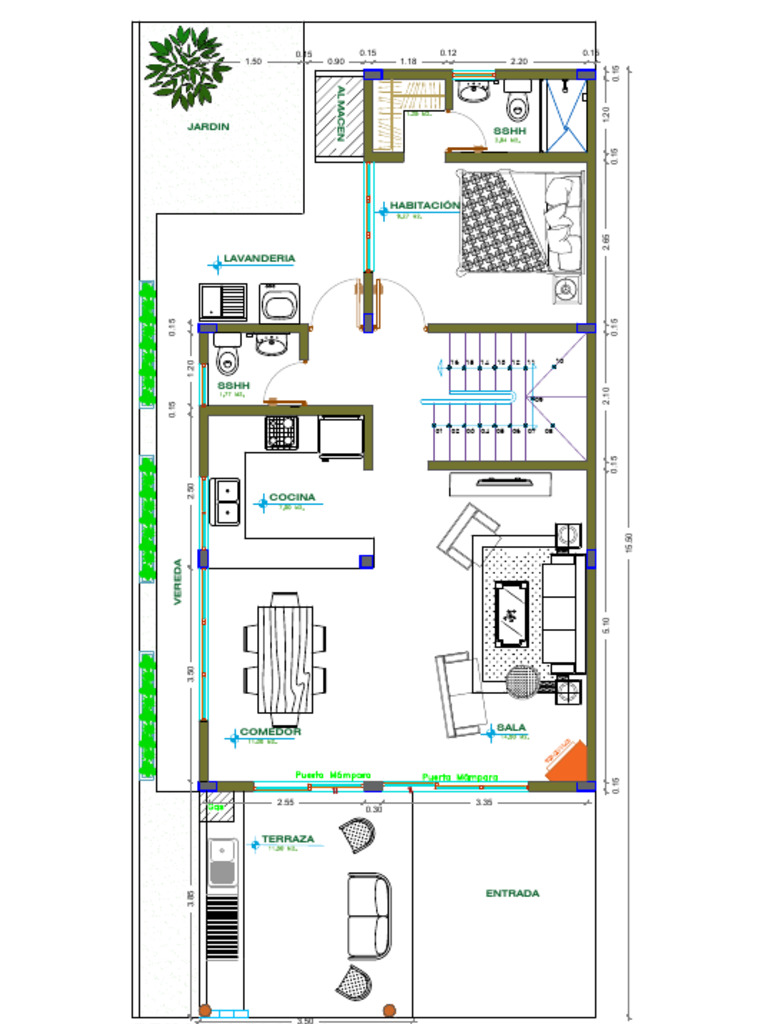 Planos de distribución de espacios interiores | PDF