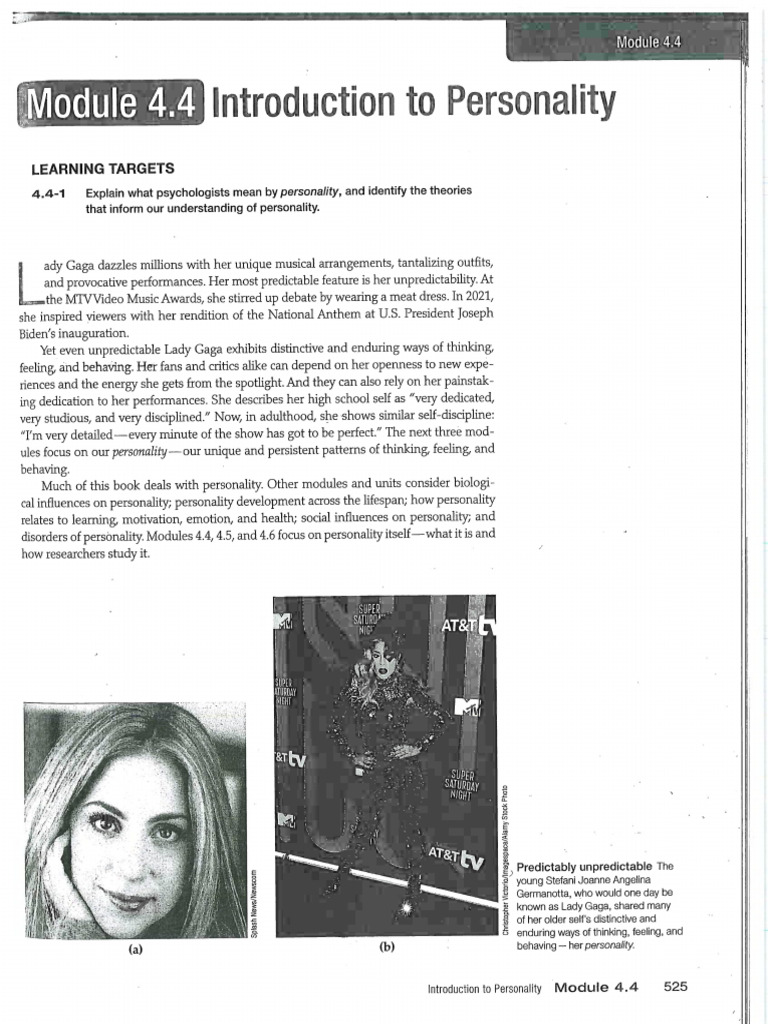 Module+4 4 | PDF | Personality Psychology | Cognitive Science