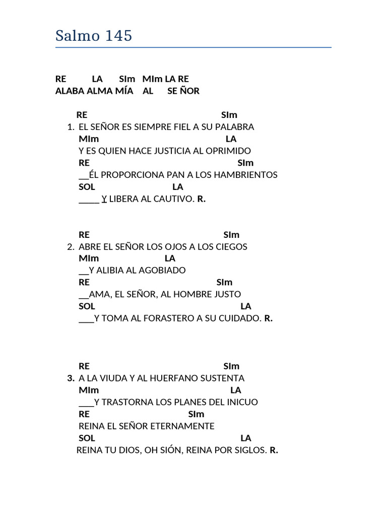 Salmo 145 | PDF