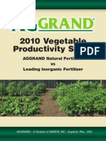 AGGRAND 2010 Vegetable Productivity Study (fertilizer comparison)