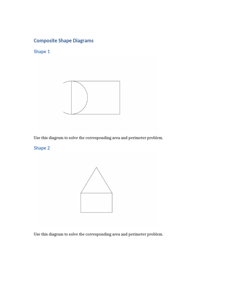 Composite Shape Area Challenges | PDF