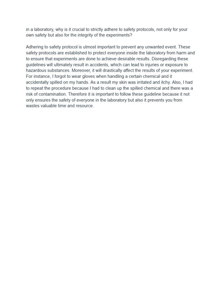 Laboratory Safety Pdf