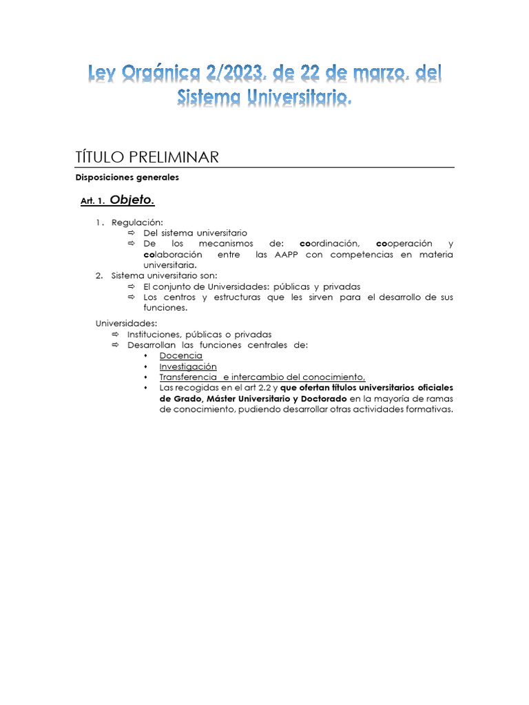 Losu Título Preliminar | PDF