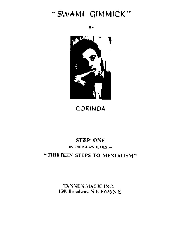 Corinda's 13 Steps To Mentalism - PDF Room - Compressed | PDF