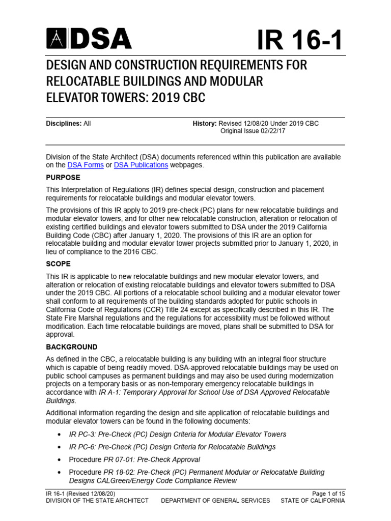 Modular Elevators & Relocatable Buildings | PDF | Framing (Construction ...