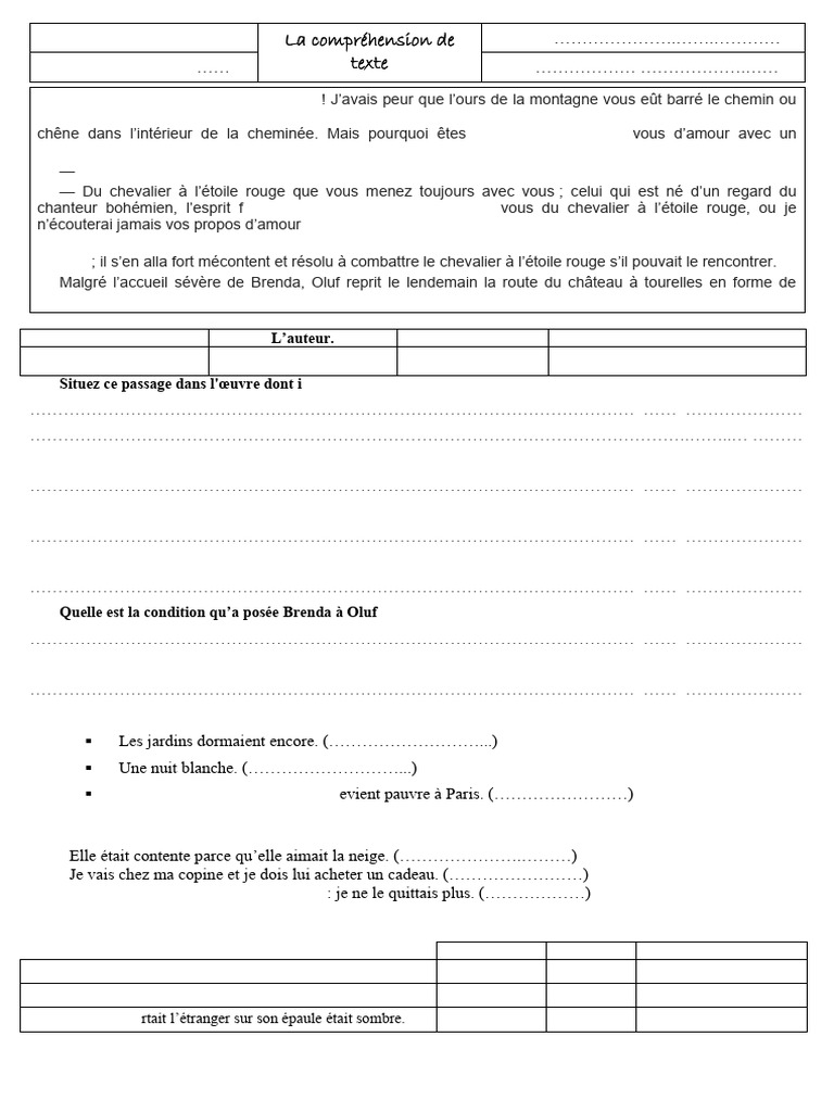 Evaluation Tronc Commun | PDF