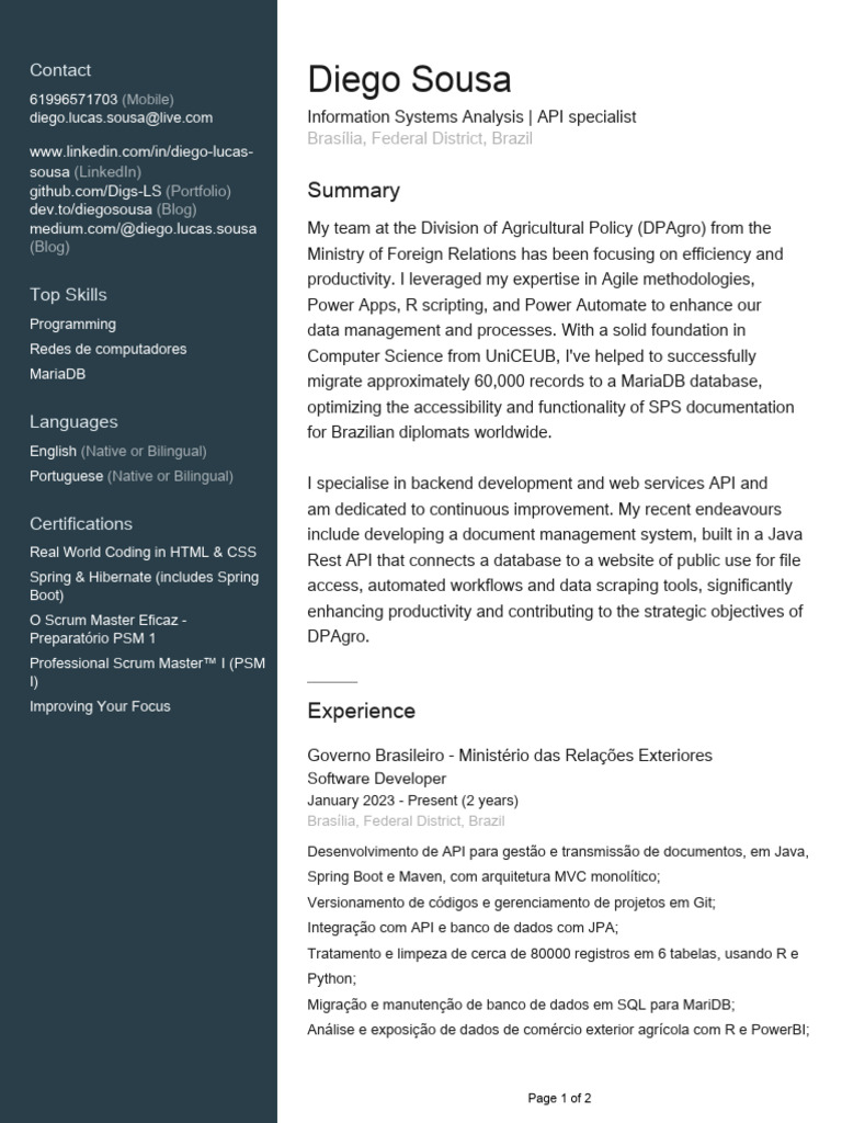 Profile | PDF | Software Development | Computing