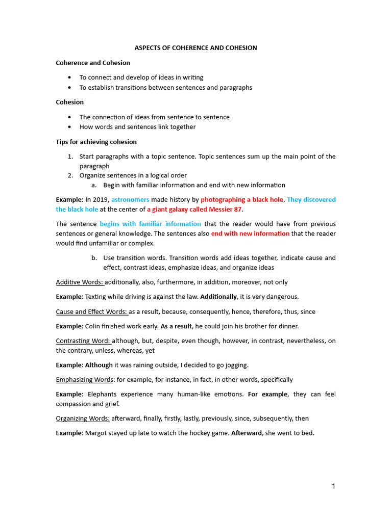 Coherence and Cohesion in Writing Techniques | PDF | Greenhouse Gas ...