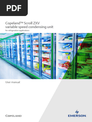 User Manual Emerson ZXV Variable Speed CDU en SG 7287252