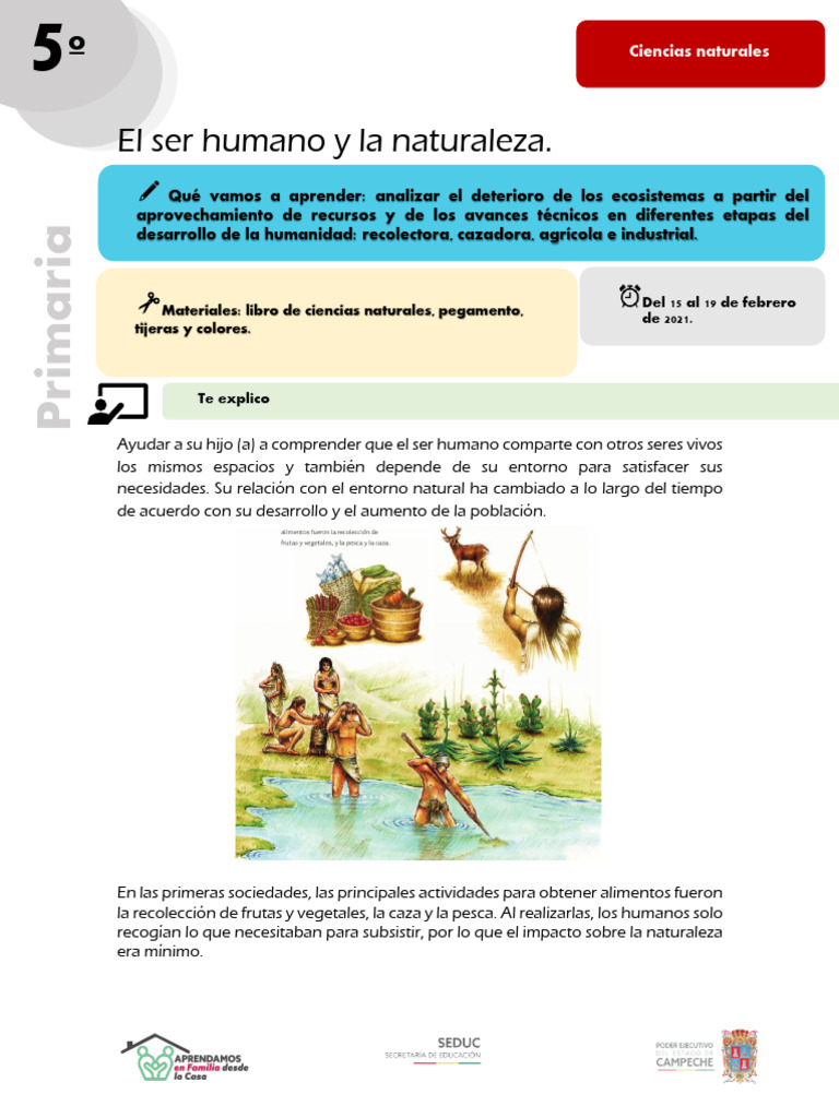 Relación del ser humano con la naturaleza | PDF | Nómada | Sociedad