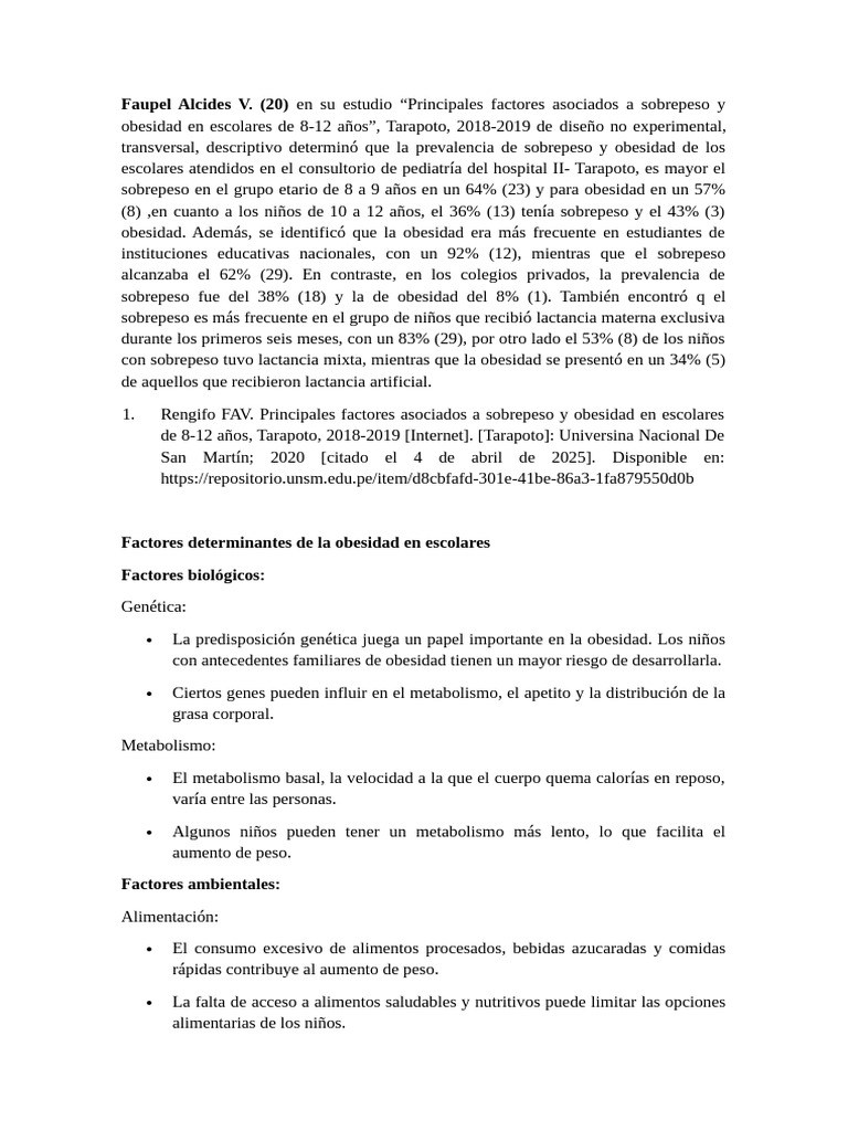 Antecedent Es | PDF | Obesidad | Exceso de peso