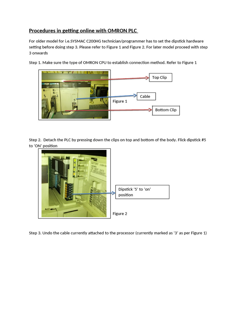 Connecting to OMRON PLC Online | PDF