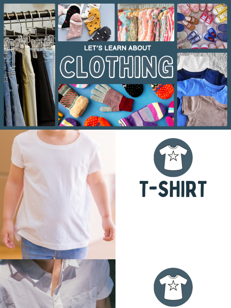 ESL Clothing Presentation in Colorful Illustrative Style | PDF