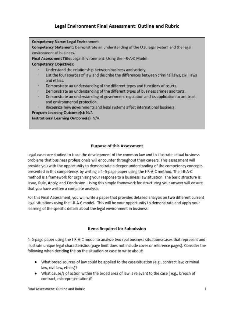 I-R-A-C Model for Business Law Analysis | PDF | Knowledge | Precedent