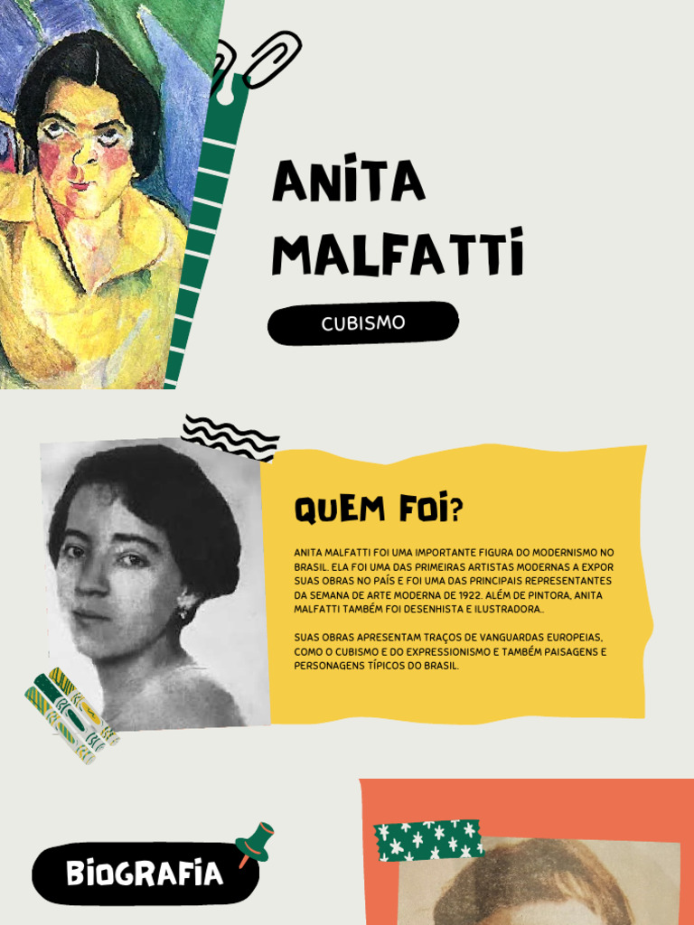 Anita Malfatti: Modernismo Brasileiro | PDF | Movimentos artísticos ...