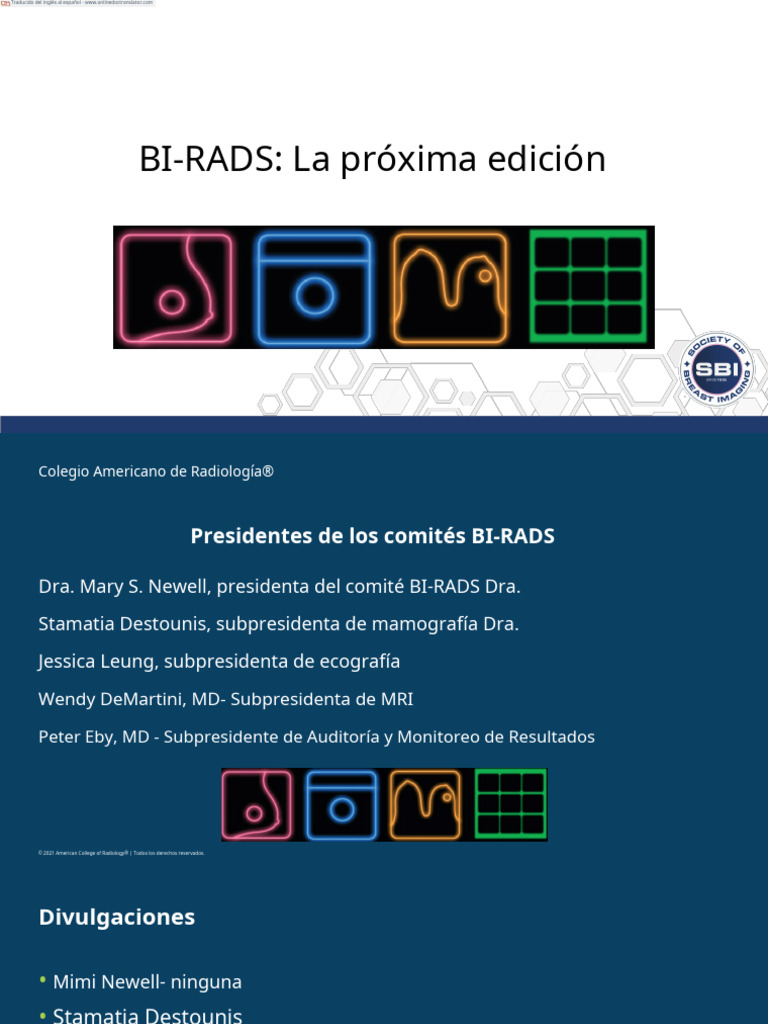 Actualización del BI-RADS 6 en Mamografía | PDF | Mamografía | Cáncer ...