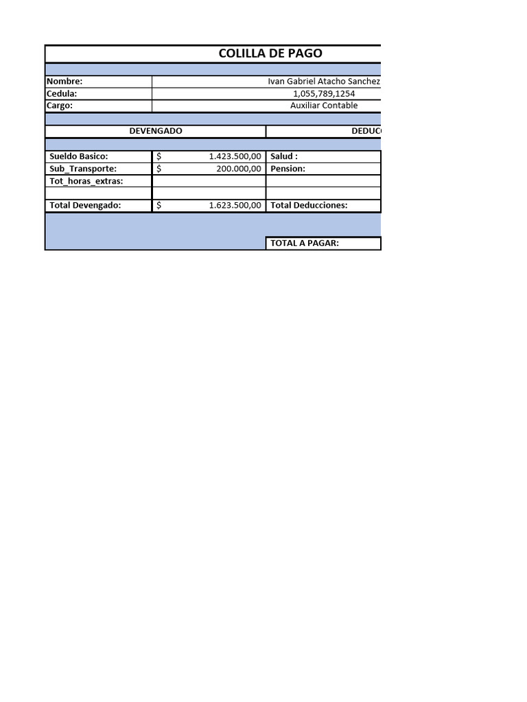 002 Colilla de Pago PDF | PDF