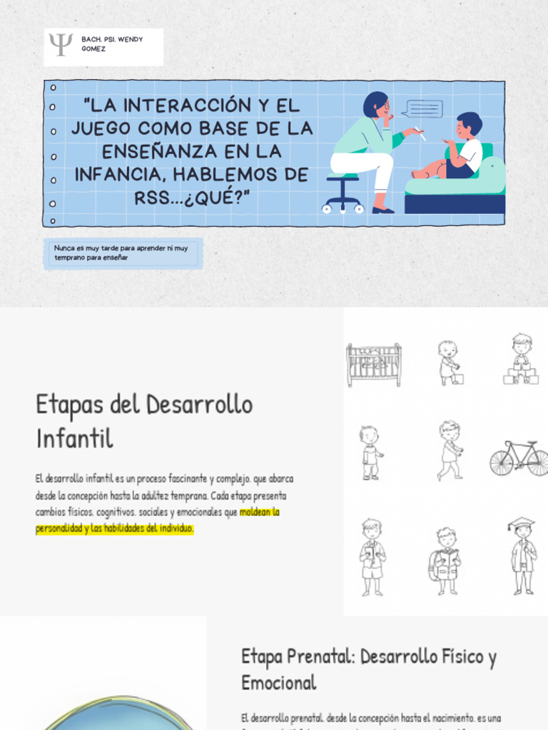 Introduccion Al Desarrollo Infantil | PDF | Las emociones | Desarrollo ...