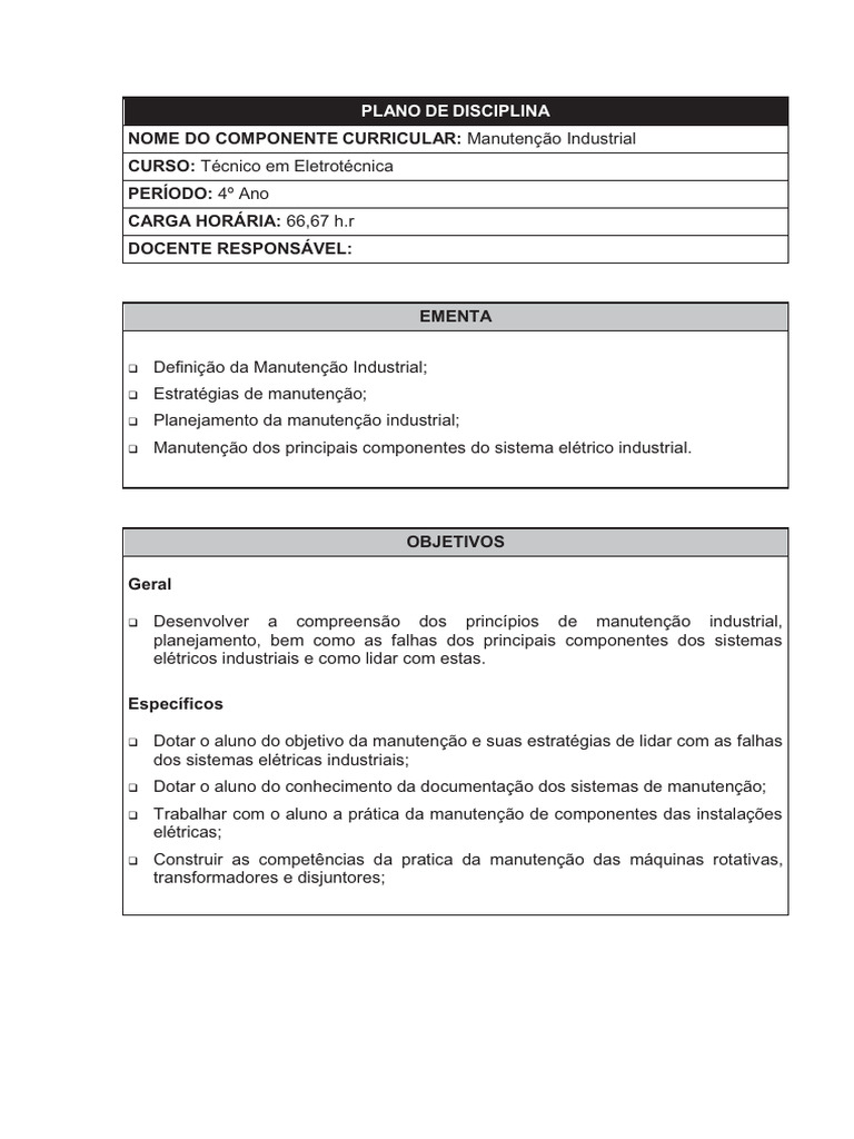Manutenção Industrial | PDF | Eletricidade | Eletromagnetismo
