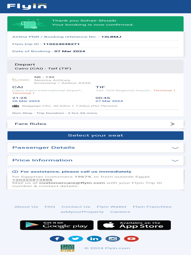 Flight Ticket Booking Confirmed | PDF