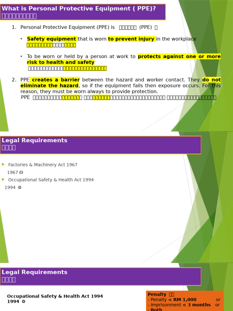 PPE Guidelines for Workplace Safety | PDF | Personal Protective ...