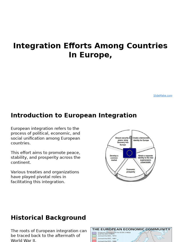European Integration: Challenges and Progress | PDF | European Union ...