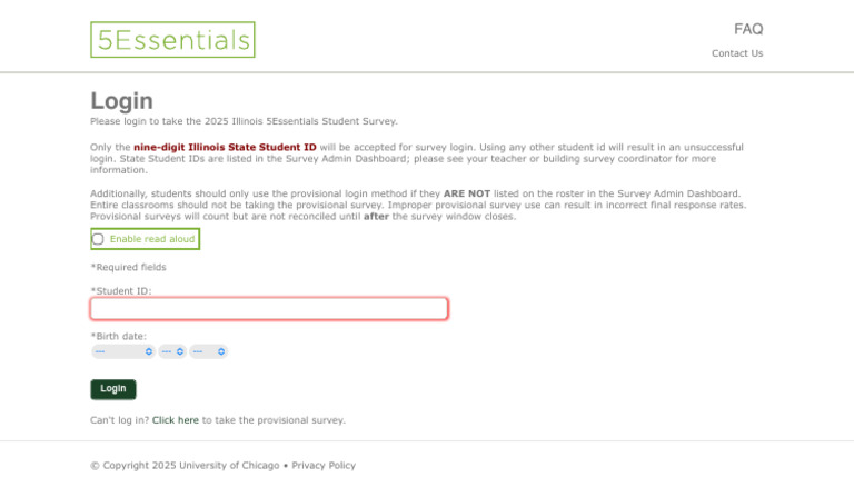 Student Survey Login | PDF