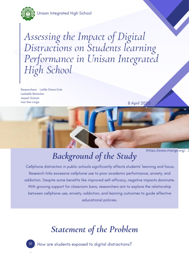 Impact of Digital Distractions on Student Performance | PDF | Attention ...