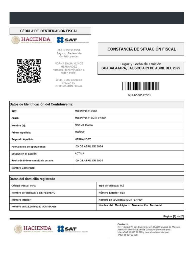 Gonc050813119 RFC | PDF | Gobierno