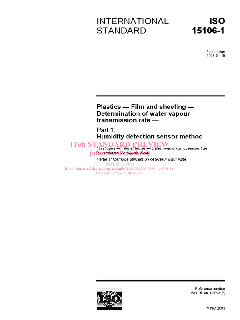 Iso 15106 1 2003 | PDF | International Organization For Standardization ...