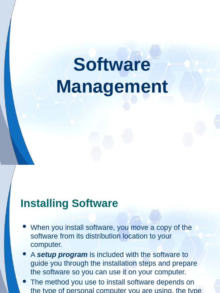 Software Installation and Management Guide | PDF | Installation ...