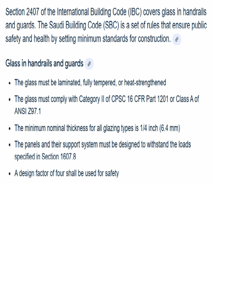 Section 2407-Glass on Handrail & Guardrail | PDF